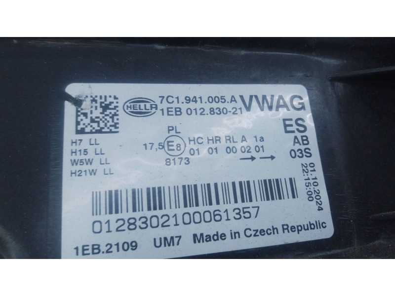 Recambio de faro izquierdo para volkswagen crafter caja/chasis (sz_) 2.0 tdi rwd referencia OEM IAM   