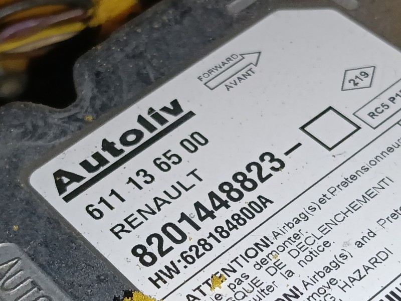 Recambio de centralita airbag para renault master iii caja/chasis (ev, hv, uv) 2.3 dci 125 fwd (ev0c, ev0d, ev0j, hv0c, hv0d, hv