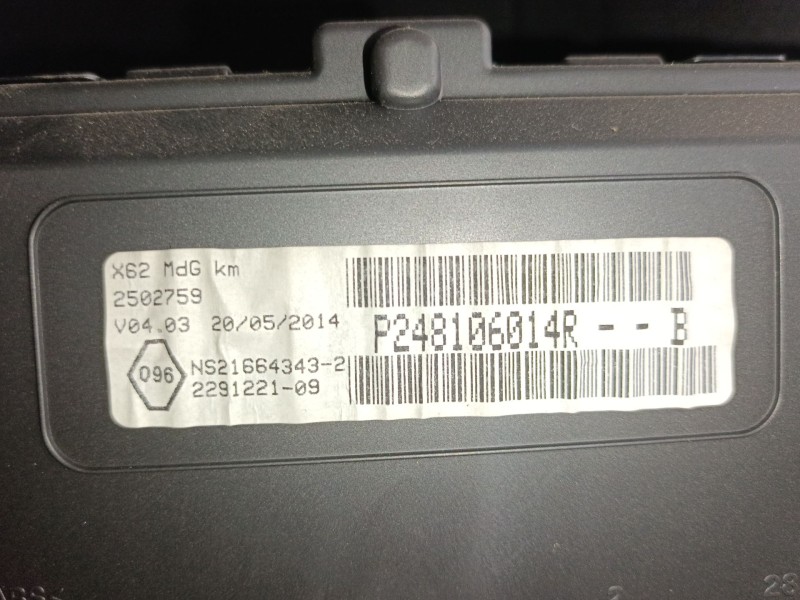 Recambio de cuadro instrumentos para renault master iii caja/chasis (ev, hv, uv) 2.3 dci 125 fwd (ev0c, ev0d, ev0j, hv0c, hv0d, 