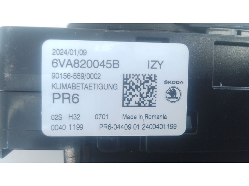 Recambio de mando calefaccion / aire acondicionado para skoda fabia iv (pj3) 1.0 tsi referencia OEM IAM   