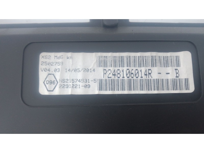 Recambio de cuadro instrumentos para renault master iii caja/chasis (ev, hv, uv) 2.3 dci 125 fwd (ev0c, ev0d, ev0j, hv0c, hv0d, 