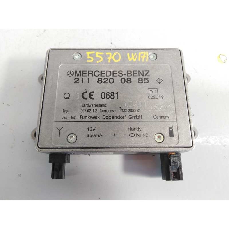 Recambio de antena para mercedes clase slk (w171) roadster 200 compressor (171.442) referencia OEM IAM 2118200885  