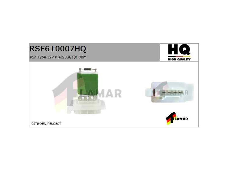 Recambio de resistencia calefaccion para » otros... modelos referencia OEM IAM RSF610007HQ NUEVO T2-5-B1-4