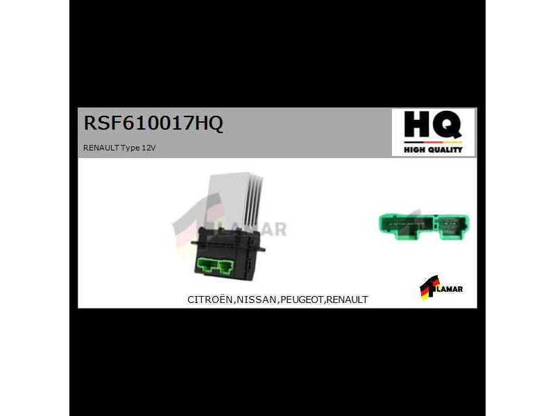 Recambio de resistencia calefaccion para » otros... modelos referencia OEM IAM RSF610017HQ NUEVO T2-1-B4-2