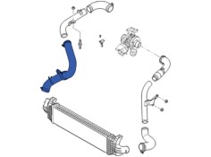 Recambio de manguito intercooler para » otros... modelos referencia OEM IAM 527231 NUEVO T1-5-B6-4