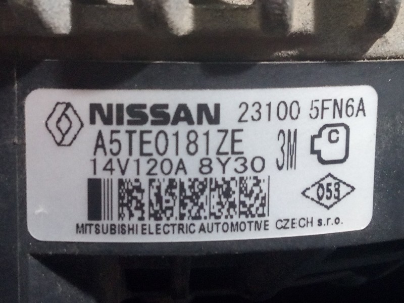 Recambio de alternador para » otros... modelos referencia OEM IAM 231005FN6A A5TE0181ZE 