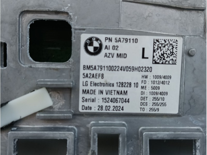 Recambio de cuadro instrumentos para bmw  x2 (u10) sdrive referencia OEM IAM 5A79110 5A2AEF8 E3-B2-21(ESTANTERIA DE ARRIBA)