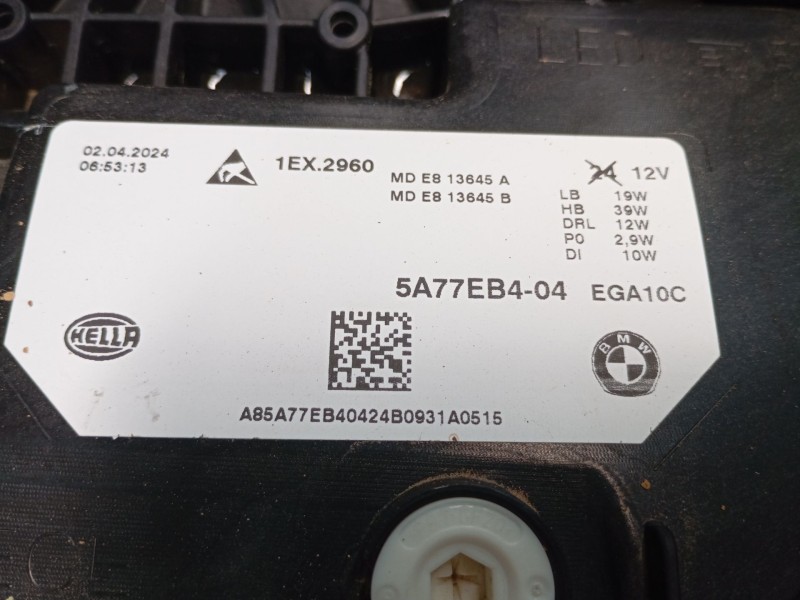 Recambio de faro derecho xenon para bmw  x2 (u10) sdrive referencia OEM IAM 5A77EB4  