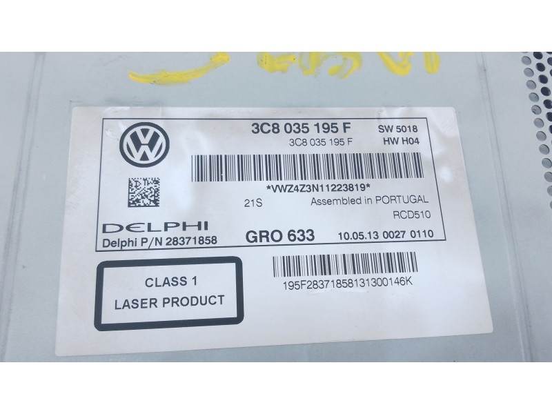 Recambio de sistema audio / radio cd para » otros... modelos referencia OEM IAM 3C8035195F  E2-A1-3-8