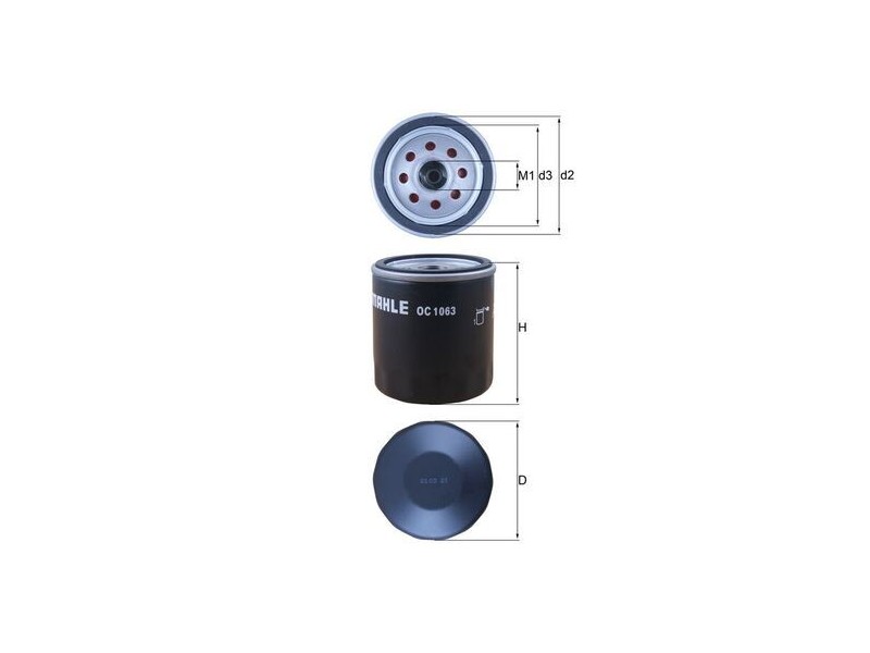 Recambio de filtro aceite para  referencia OEM IAM A210414 A211088 027067912046 4009026887554 T1-2-B4-3 NUEVO