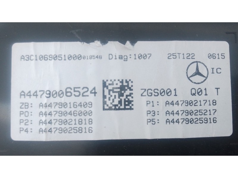 Recambio de cuadro instrumentos para mercedes-benz vito tourer (w447) 114 cdi 4-matic (447.701, 447.703, 447.705) referencia OEM