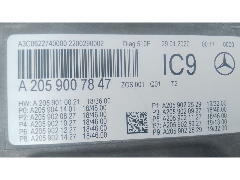 Recambio de cuadro instrumentos para mercedes-benz glc (x253) 220 d 4-matic (253.915) referencia OEM IAM A2059007847  