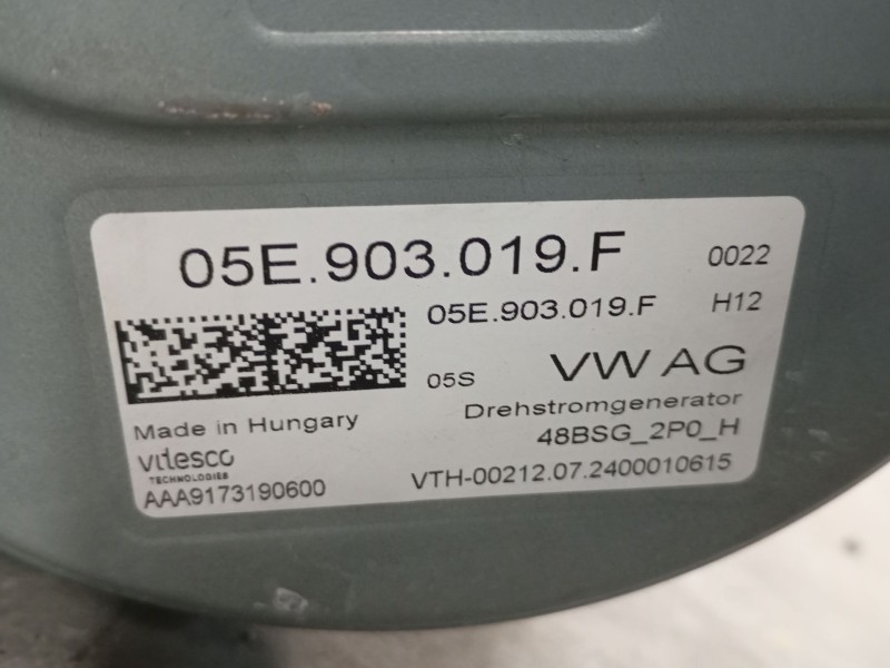 Recambio de alternador para cupra formentor (km7, kmp) 1.5 tsi referencia OEM IAM   