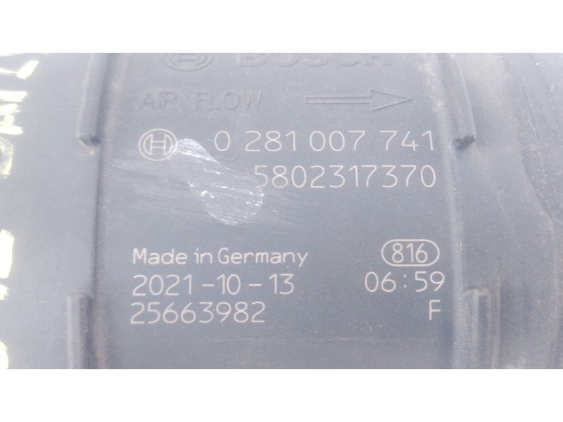 Recambio de caudalimetro para iveco daily vi furgoneta 35s18, 35c18, 40c18, 50c18, 60c18, 65c18, 70c18 referencia OEM IAM 580231
