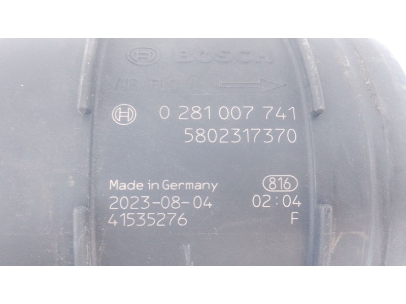 Recambio de caudalimetro para iveco daily vi furgoneta 35s18, 35c18, 40c18, 50c18, 60c18, 65c18, 70c18 referencia OEM IAM 580231
