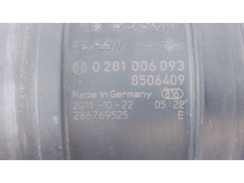 Recambio de caudalimetro para bmw 3 coupé (e92) 320 d referencia OEM IAM 8506409 0281006093 