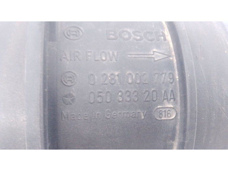 Recambio de caudalimetro para jeep compass (mk49) 2.0 crd 4x4 referencia OEM IAM 05033320AA 0281002779 