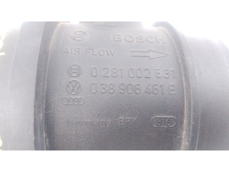 Recambio de caudalimetro para volkswagen passat b6 (3c2) 1.9 tdi referencia OEM IAM 038906461B 0281002531 