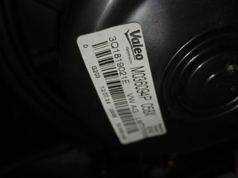Recambio de ventilador calefaccion para cupra formentor (km7, kmp) 1.5 tsi referencia OEM IAM 3Q1819021E  