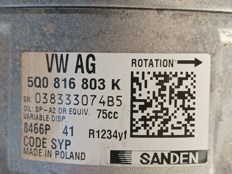 Recambio de compresor aire acondicionado para volkswagen crafter caja/chasis (sz_) 2.0 tdi rwd referencia OEM IAM   