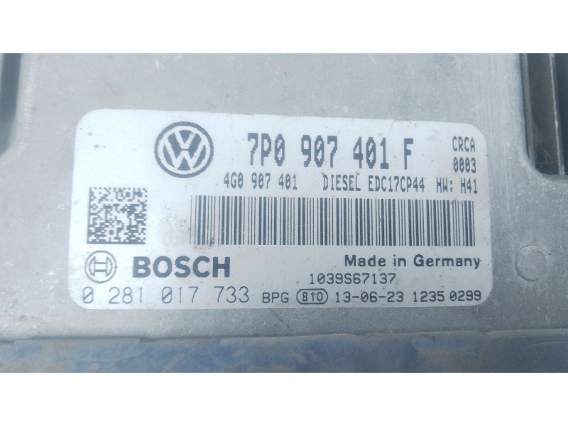 Recambio de centralita motor uce para volkswagen touareg (7p5, 7p6) 3.0 v6 tdi referencia OEM IAM 7P0907401F  