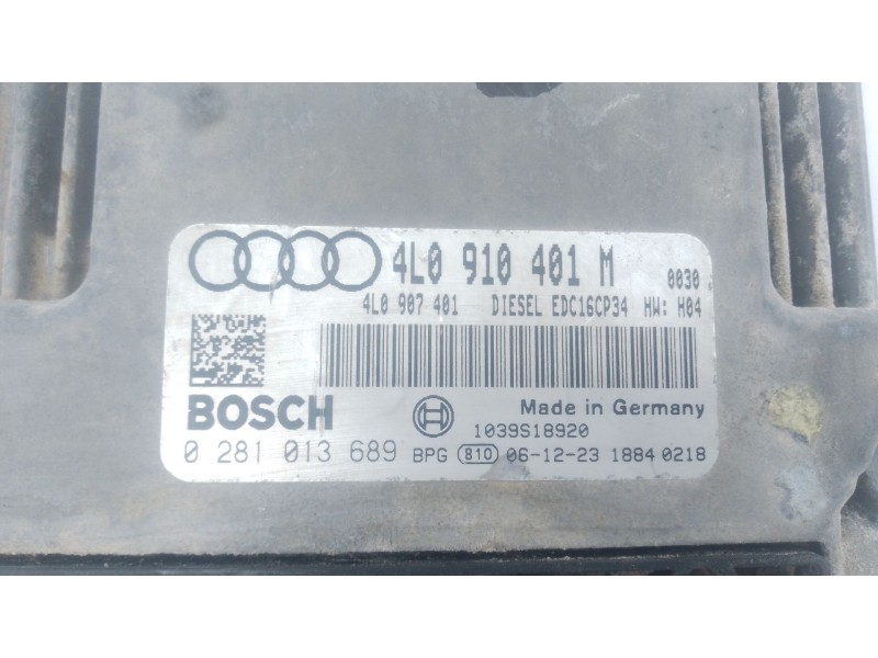 Recambio de centralita motor uce para audi q7 (4lb) 3.0 tdi quattro referencia OEM IAM 4L0910401M 0281013689 