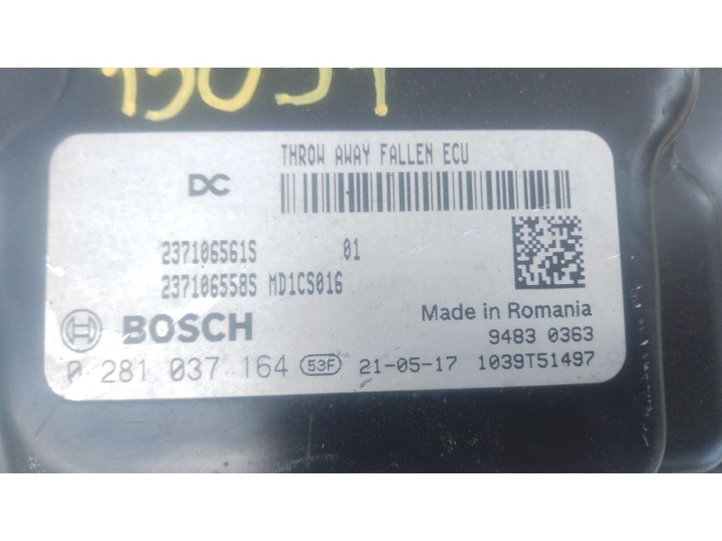 Recambio de centralita motor uce para renault trafic iii autobús (jg_) 2.0 dci 150 (jgmu) referencia OEM IAM 237106561S 02810371