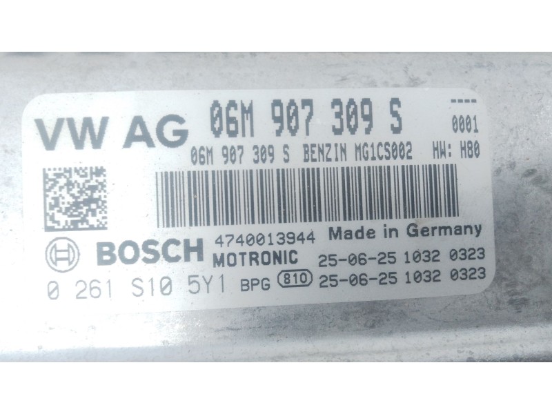 Recambio de centralita motor uce para audi q8 (4mn, 4mt) 55 tfsi mild hybrid quattro referencia OEM IAM 06M907309S 0261S105Y1 