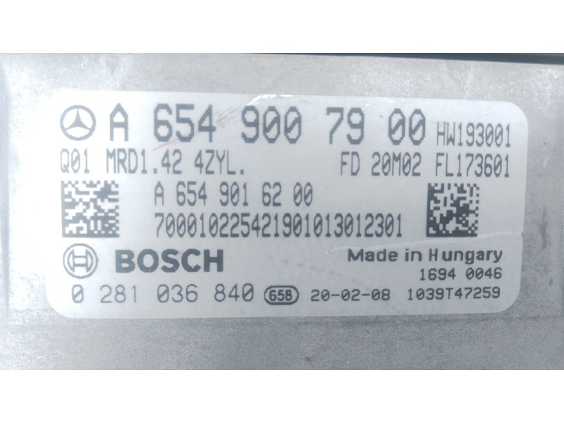 Recambio de centralita motor uce para mercedes-benz glc (x253) 220 d 4-matic (253.915) referencia OEM IAM A6549007900 0281036840