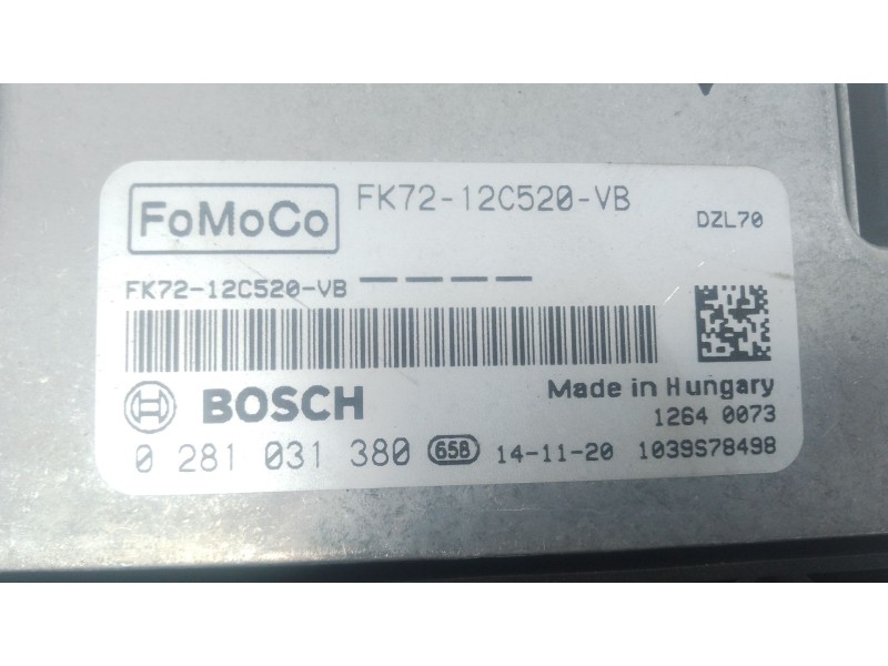 Recambio de centralita motor uce para land rover discovery sport (l550) 2.2 d 4x4 referencia OEM IAM FK7212C520VB 0281031380 