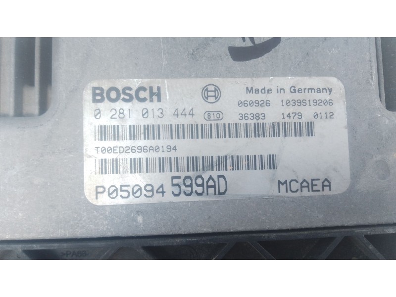 Recambio de centralita motor uce para jeep compass (mk49) 2.0 crd 4x4 referencia OEM IAM P05094599AD 0281013444 