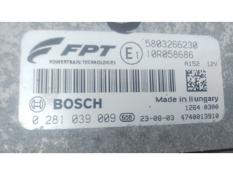 Recambio de centralita motor uce para iveco daily vi furgoneta 35s18, 35c18, 40c18, 50c18, 60c18, 65c18, 70c18 referencia OEM IA