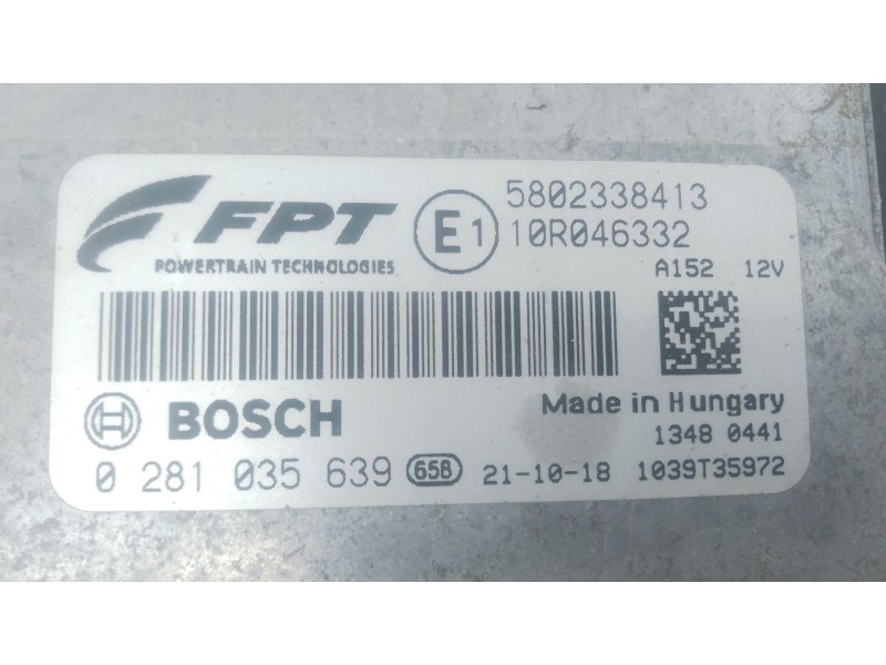 Recambio de centralita motor uce para iveco daily vi furgoneta 35s18, 35c18, 40c18, 50c18, 60c18, 65c18, 70c18 referencia OEM IA