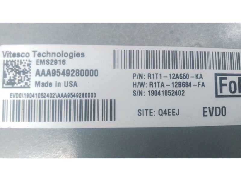 Recambio de centralita motor uce para ford puma (j2k, cf7) 1.0 ecoboost mhev referencia OEM IAM R1T112A650KA R1TA12B684FA 