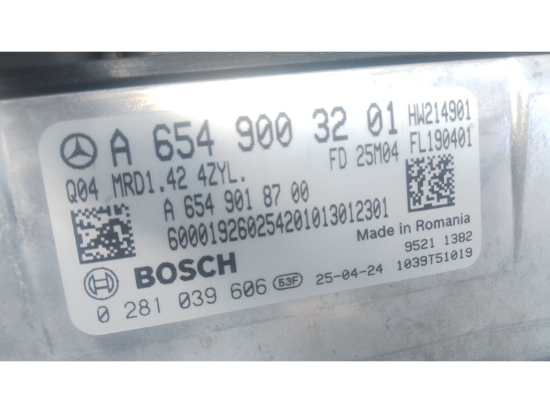 Recambio de centralita motor uce para mercedes-benz vito tourer (w447) 114 cdi 4-matic (447.701, 447.703, 447.705) referencia OE
