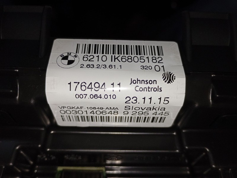 Recambio de cuadro instrumentos para bmw x1 (f48) xdrive 20 d referencia OEM IAM 6210IK6805182 17649411 