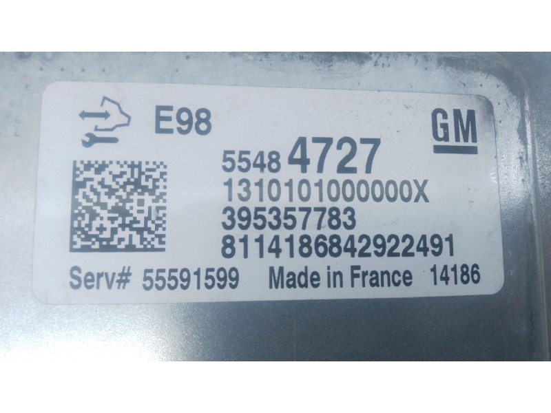 Recambio de centralita motor uce para opel astra j (p10) 1.6 cdti (68) referencia OEM IAM 55484727 395357783 