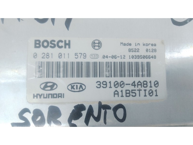 Recambio de centralita motor uce para kia sorento i (jc) 2.5 crdi referencia OEM IAM 391004A810 0281011579 