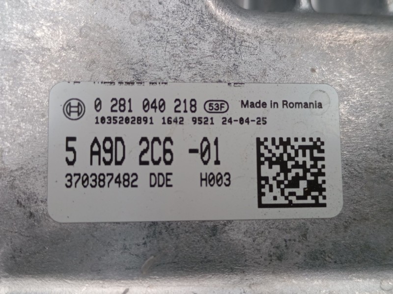 Recambio de centralita motor uce para bmw 3 (g20, g80, g28) 318 d mild-hybrid referencia OEM IAM 5A9D2C601 0281040218 