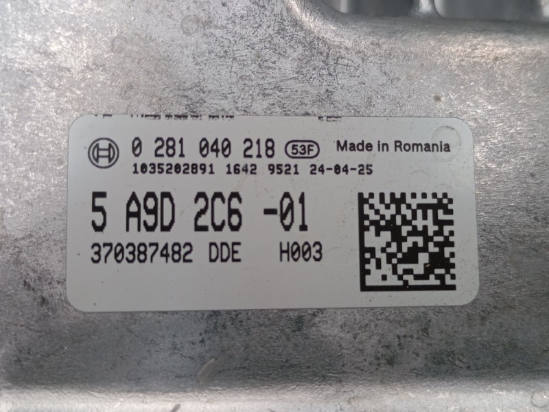 Recambio de centralita motor uce para bmw 3 (g20, g80, g28) 318 d mild-hybrid referencia OEM IAM 5A9D2C601 0281040218 