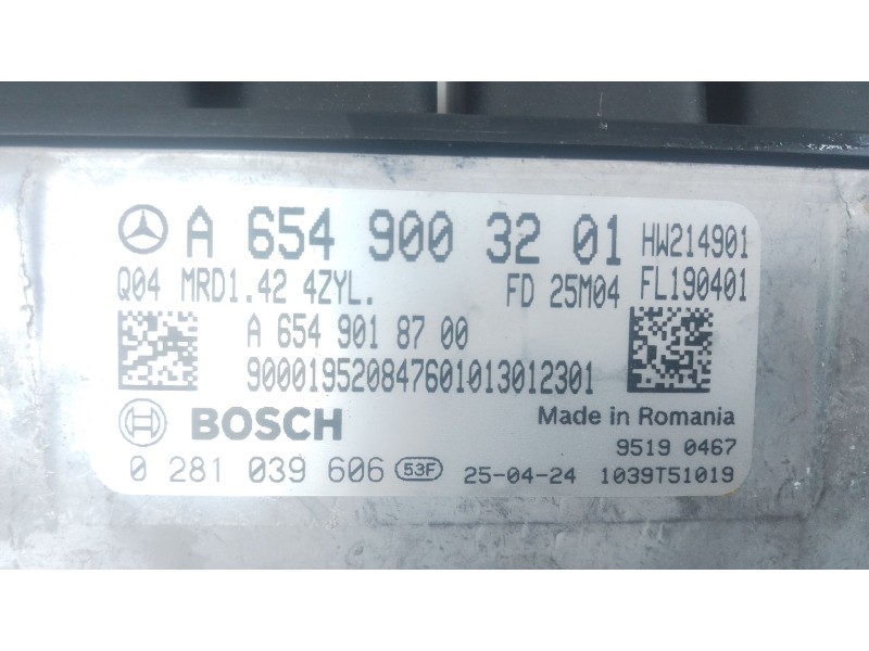Recambio de centralita motor uce para mercedes-benz vito tourer (w447) 114 cdi 4-matic (447.701, 447.703, 447.705) referencia OE