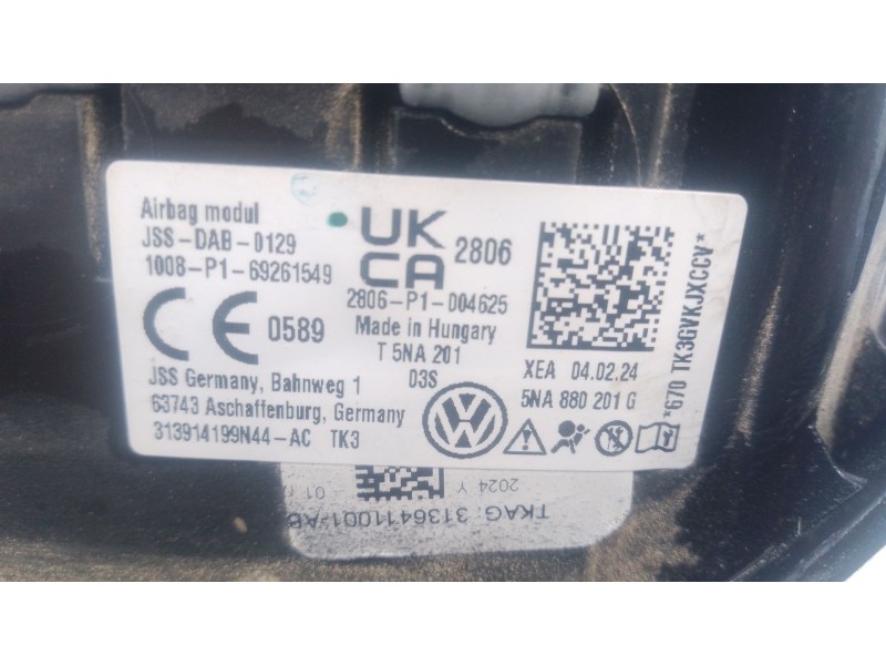 Recambio de airbag delantero izquierdo para volkswagen tiguan (ad1, ax1) 2.0 tdi referencia OEM IAM   