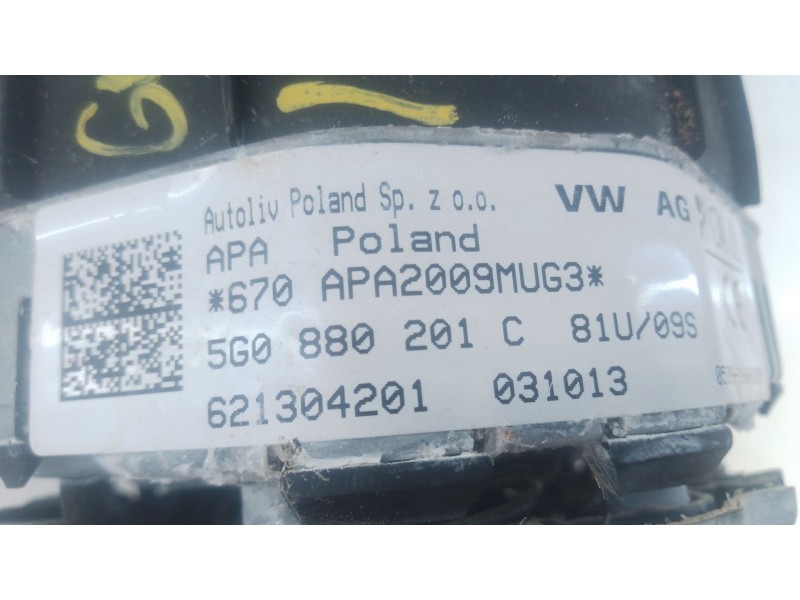 Recambio de airbag delantero izquierdo para volkswagen golf vii (5g1, bq1, be1, be2) 1.6 tdi referencia OEM IAM   