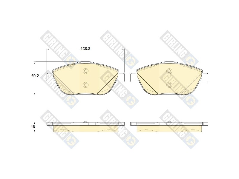 Recambio de juego pastillas de frenos para citroën c4 cactus 1.5 bluehdi 100 referencia OEM IAM B111022 3322938142568 