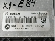 Recambio de centralita motor uce para bmw x1 (e84) sdrive 18 d referencia OEM IAM    2