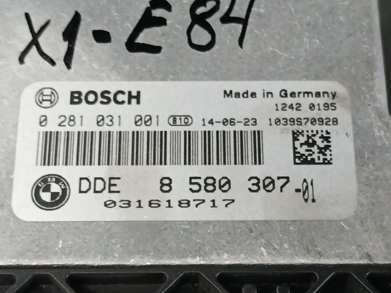 Recambio de centralita motor uce para bmw x1 (e84) sdrive 18 d referencia OEM IAM   