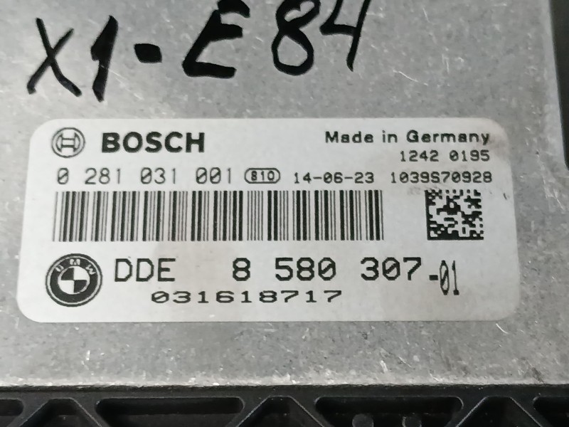Recambio de centralita motor uce para bmw x1 (e84) sdrive 18 d referencia OEM IAM   