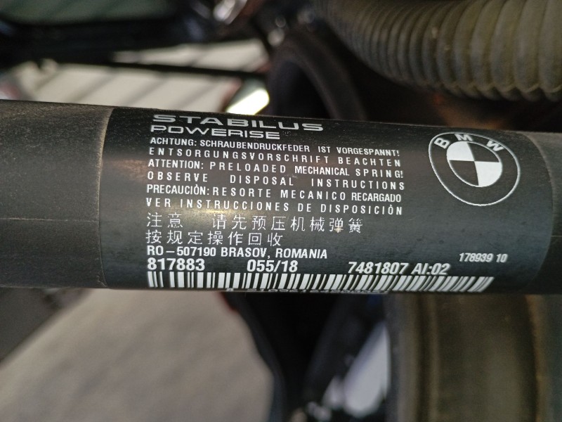 Recambio de amortiguador trasero derecho porton para bmw x1 (f48) sdrive 18 d referencia OEM IAM 7481807  