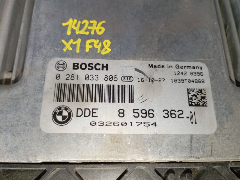Recambio de centralita motor uce para bmw x1 (f48) sdrive 18 d referencia OEM IAM 859636201 0281033806 