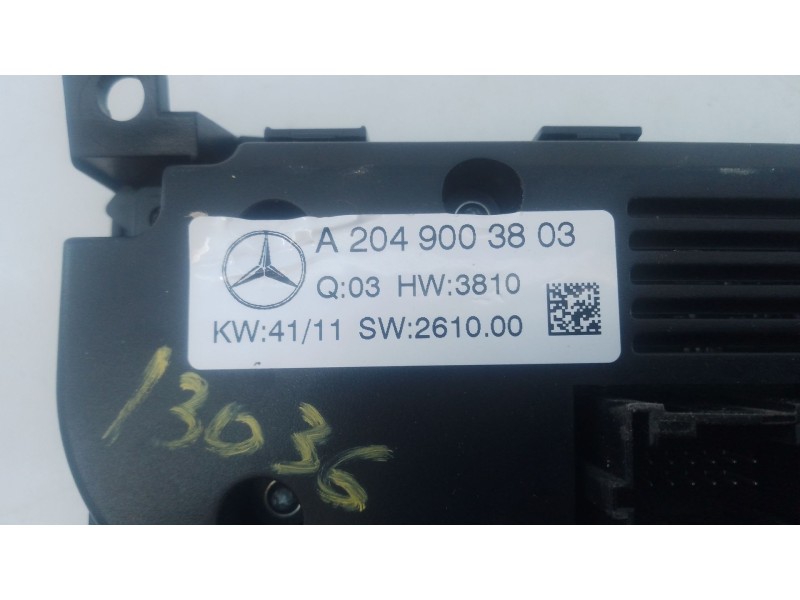 Recambio de mando climatizador para mercedes-benz clase c t-model (s204) c 200 cdi (204.201) referencia OEM IAM   